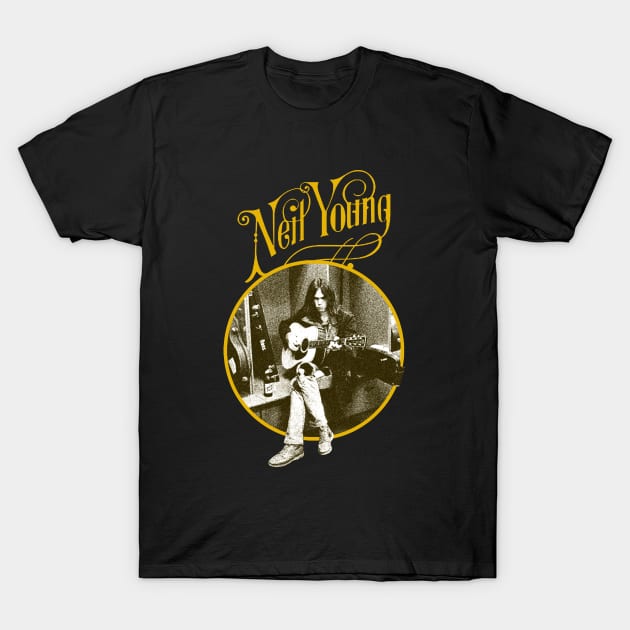 Classic Style Neil Young T-Shirt by Gpumkins Art